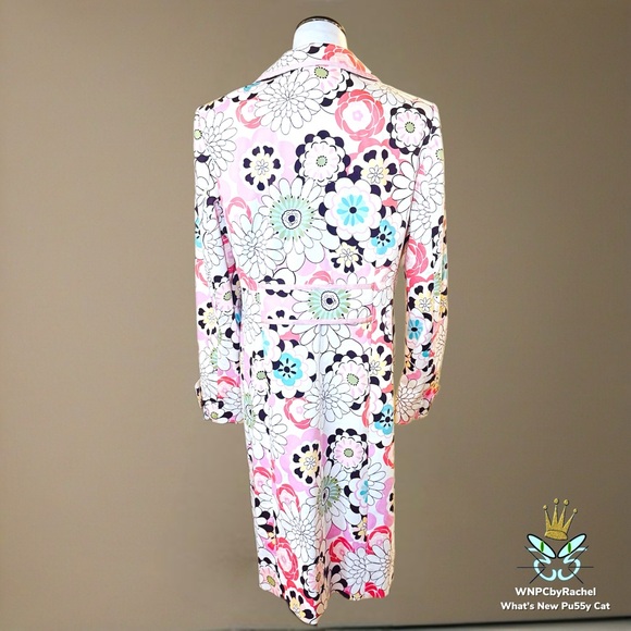 Isabel & Nina Floral Cotton Coat, Size 14 - Picture 7 of 12